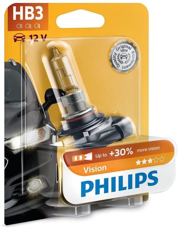 Neu Original Philips Vision +30% HB3 Scheinwerferlampe - Sicht..